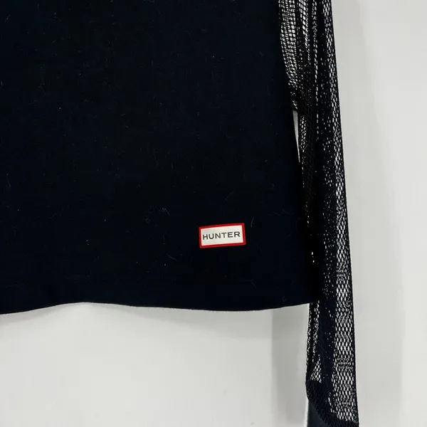 Hunter x Target Mesh Sleeves‎ Pullover Sweatshirt Black Size XS - Image 6