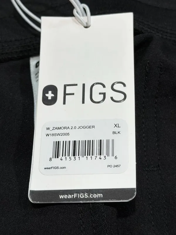 FIGS‎ Zamora Black Joggers Scrub Pants XL Nurse Uniform Healthcare Hospital NWT - Image 8