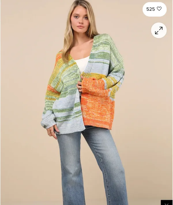 Lulus multi strip cardigan - Image 4