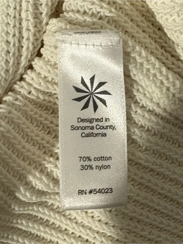 Athleta Women’s Highline Sweater Tunic Cream Size Small V-Neck Knit Casual Fall - Image 5