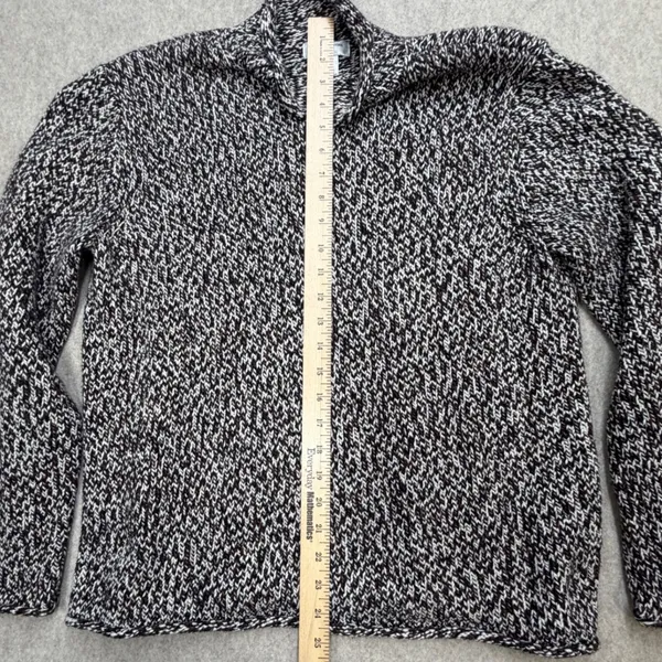 Jones New York Sport Sweater Women L Brown Marled Knit Coastal Dark Academia Vtg - Image 5