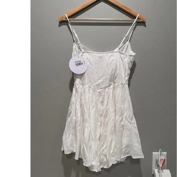 NWT Princess Polly White Ryrie Mini Dress Size US 2‎ Fairycore Girly Beach - Image 3