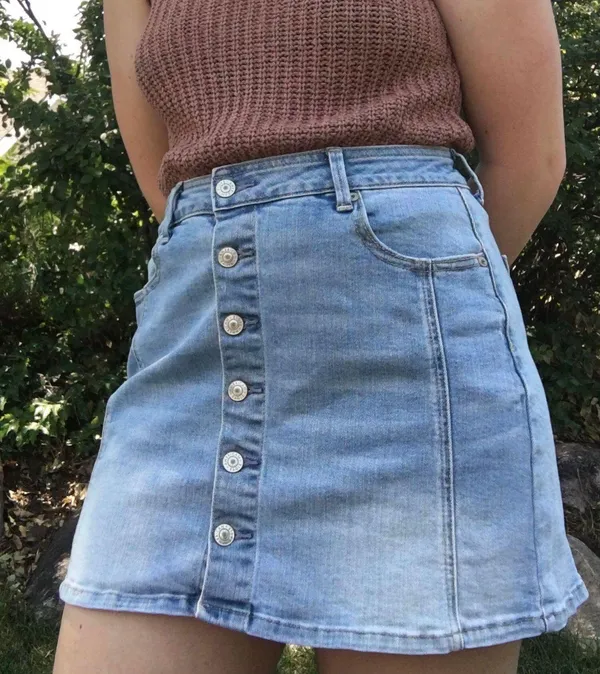 American Eagle Denim Mini Skirt - Image 2