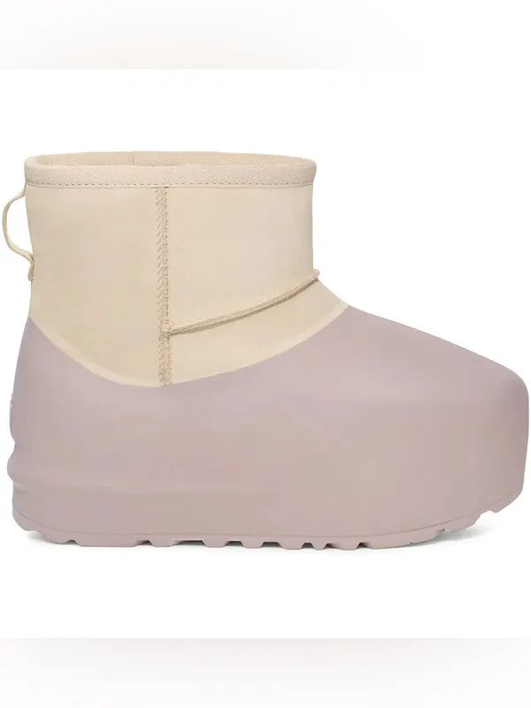 NEW $279 UGG Women’s Classic Mini Pumped Molded Boots Sugarplum SZ-8 - Image 2