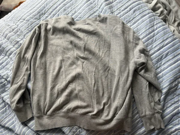 Grey patchwork crewneck Gray Size L - Image 2