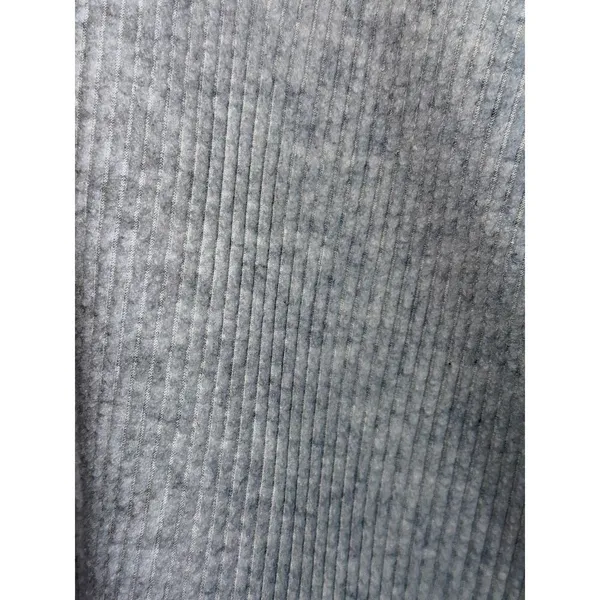 Abercrombie & Fitch AF Lounge Gray Ribbed Quarter Zip Pullover Sweatshirt Sz S/M - Image 6