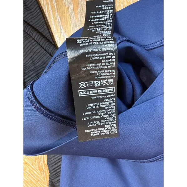 Ivy‎ Park Cropped Long Sleeve Shirt Blue Black Size Small - Image 6