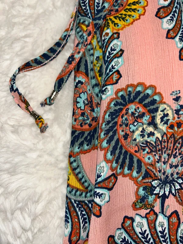 As You Wish Paisley Print Colorful Short Dress - Image 5