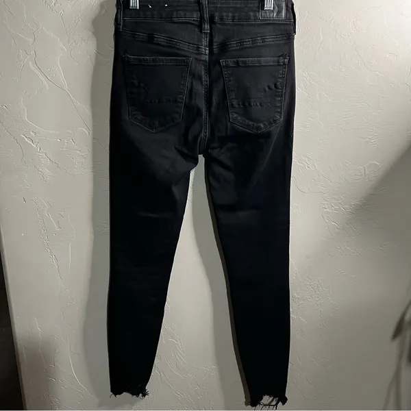 American Eagle Black‎ Distressed High Rise Jeggings - Image 10