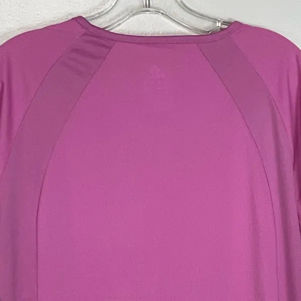 Adidas V-Neck Athletic T-Shirt Sz L - Image 5