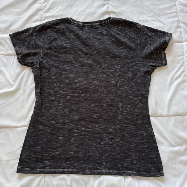 NFL New England Patriots AFC Champions V-Neck Graphic T-Shirt Grey Womens Large - Image 5