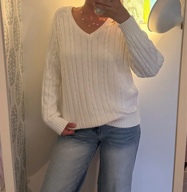 Brandy Melville V-Neck Sweater Knit - Image 2