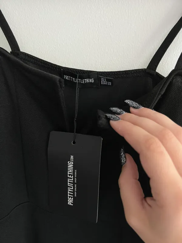 Pretty Little Thing NWT Black Mini Dress - Image 4