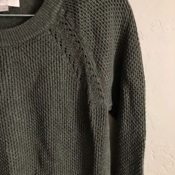 Loft Outlet Forest Green‎ Knit Sweater - Image 2