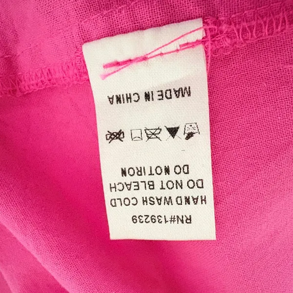 Pomander Place Tuckernuck fuchsia Strapless Jessie Dress Smocked Cotton Size L - Image 10