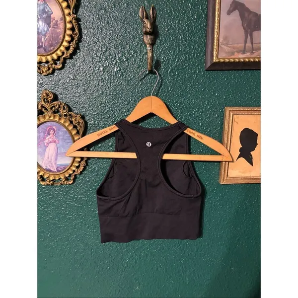 Lululemon High Neck Black Bra Size 4 - Image 3