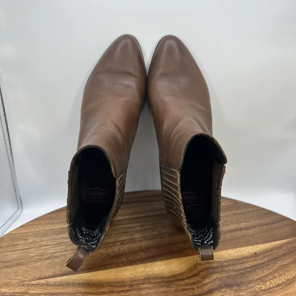 Thursday Boot Co.‎ Dreamer Chelsea Boots Brown Leather Pull On Women's 8 - Image 7