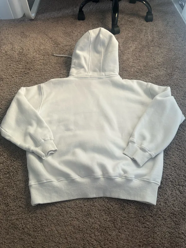 white oversized hoodie Size M - Image 2