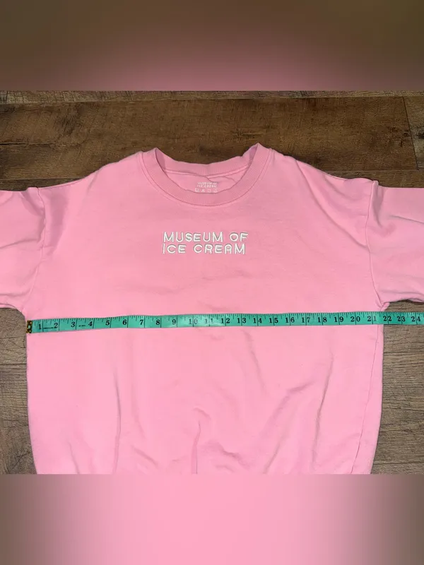 Museum of Ice Cream Crewneck Sweatshirt in Bubblegum Pink Adult XL - Image 9