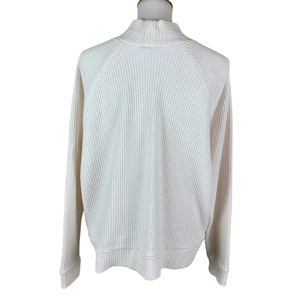 The North Face White Waffle Knit Turtleneck Pullover Cozy Women‎ XXL - Image 2