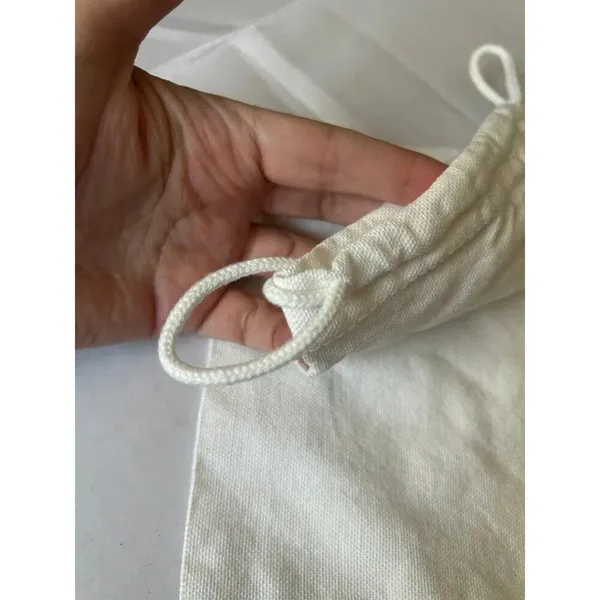 2 Chloe Logo White Drawstring Dust Bags - Image 3