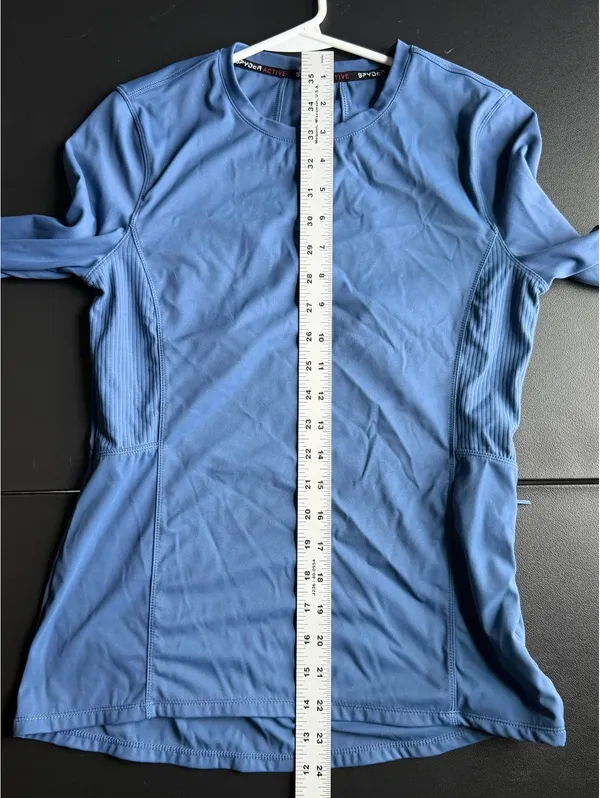 Spyder Active Women's Long Sleeve Performance Shirt Size Small Blue - Image 6