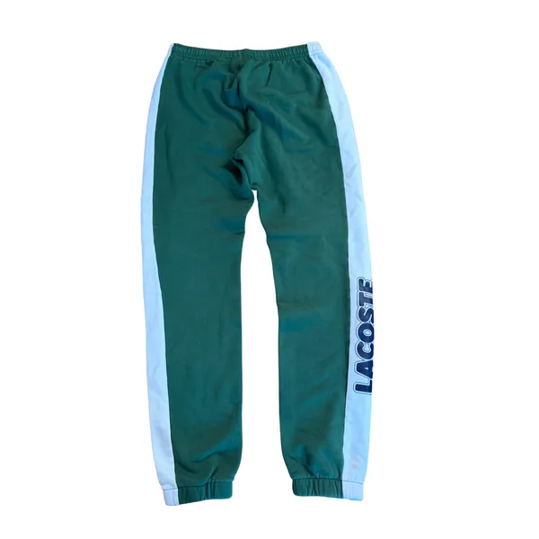 Lacoste Sport Womens Green White Side Stripe Graphic Jogger Sweatpants US M FR 4 - Image 5