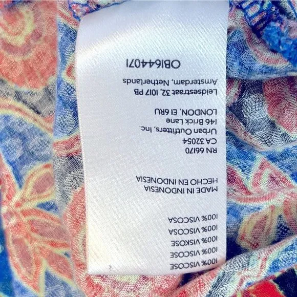 Free People Falling for You Blue‎ Boho Top Size M - Image 10