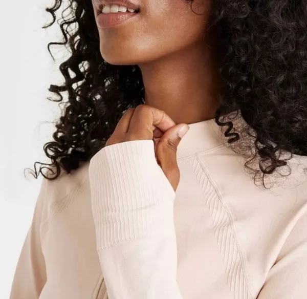JoyLab Moon Cream Seamless Fitted (NWT Full Zip Jacket, - Image 4