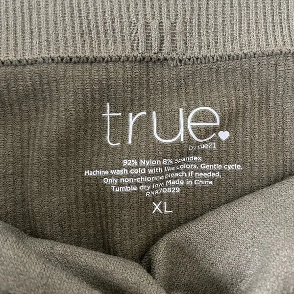 EUC | True by Rue 21 women’s olive green‎ bandeau top — XL - Image 2