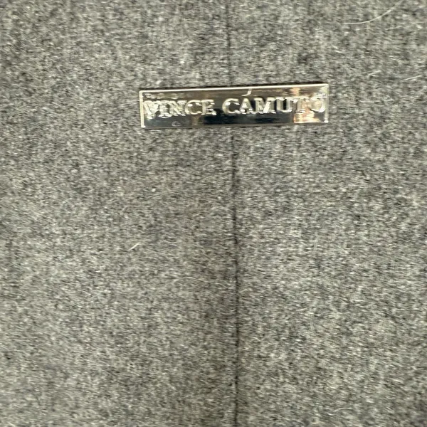Vince‎ Camuto Wool High Neck Belted PU Trim Coat Womens XXL Gray - Image 4