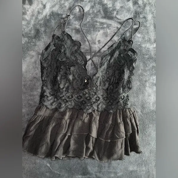 Free People Adella Cami in Black Size Medium - Image 8