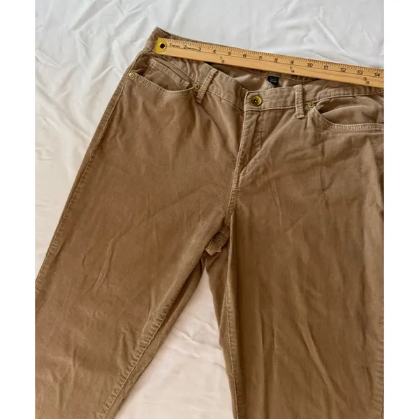 Nine‎ West Jeans Tan Corduroy Cigarette Fit Skinny Leg Pants Size 12/31 Brown - Image 4