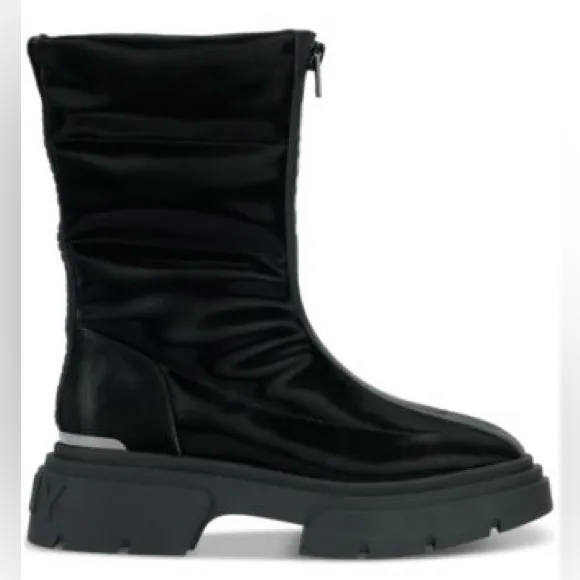 NEW $286 DKNY Women's Fiza Zipper Boots Black sz -8.5 - Image 3