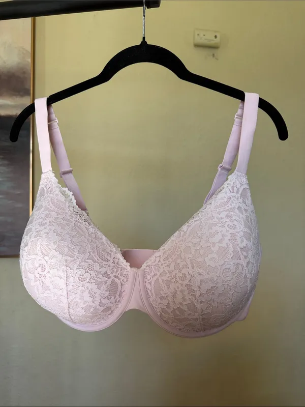 SKIMS FITS EVERYBODY LACE PUSH-UP BRA CHERRY BLOSSOM pink size 38DDD - Image 5