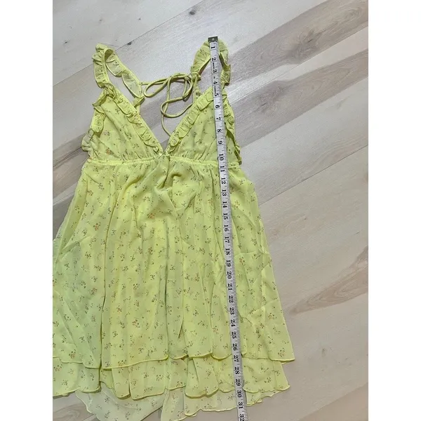 Anthropologie Rumored NWT Women Medium Floral Secret Garden Mini Dress Coquette - Image 8