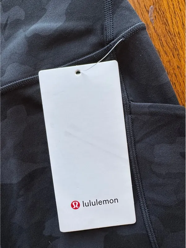Lululemon Align With Pockets High Rise 25” Heritage Camo Deep Coal Size 8 NWT - Image 5