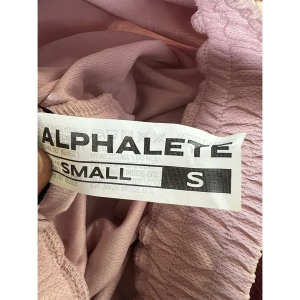 NEW Alphalete Woman’s Varsity Short - Pink ,size Small - Image 8