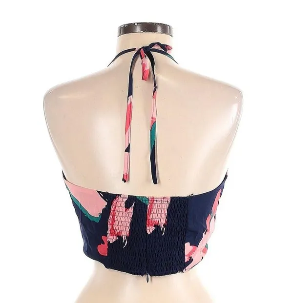 Lulus Artistic Impulse Navy Blue Abstract Print Top - Image 5