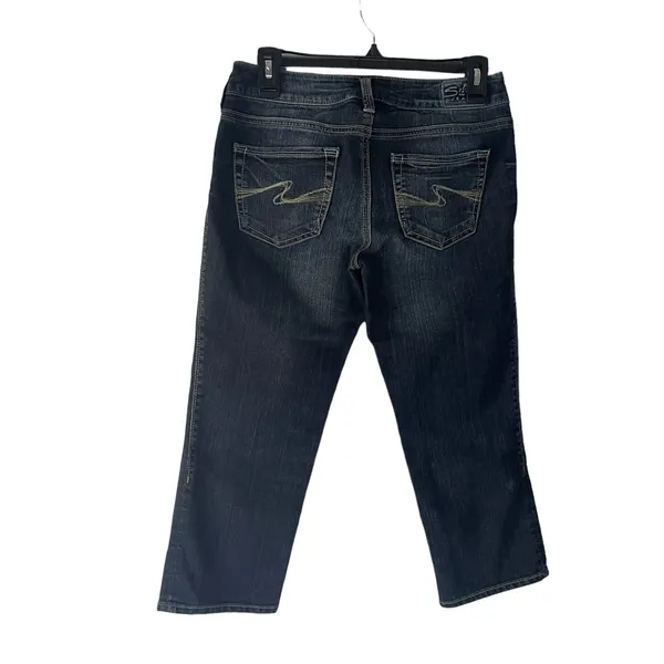 Silver‎ Jeans Women's Size 26 Aiko Capri Dark Wash Western Jeans - Image 4