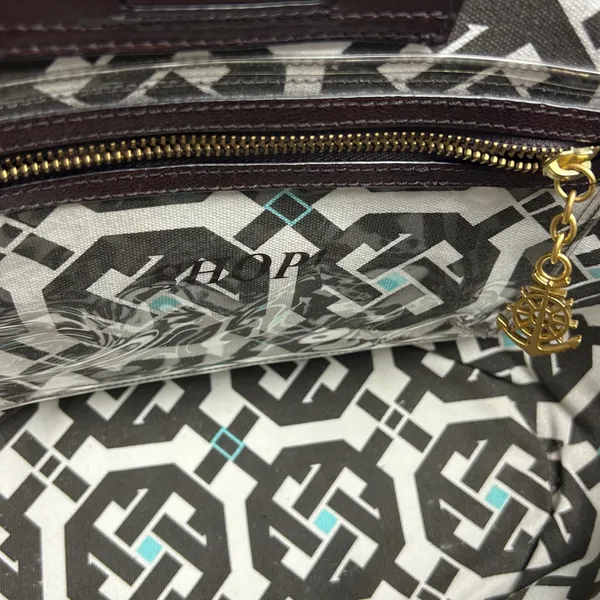 Juicy Couture Y2K Woven Straw Nautical Anchor Charm Tote Bag Brown - Image 13