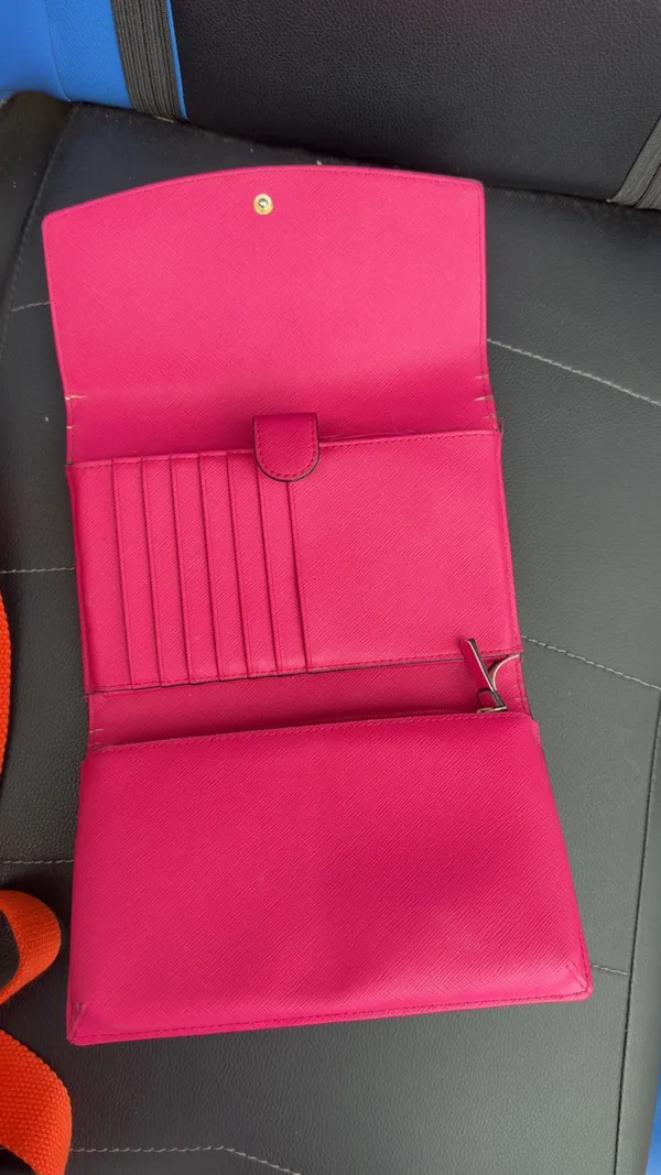 Kate Spade Hot Pink Leather Continental Wallet - Image 7