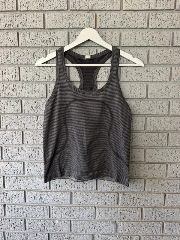 Lululemon Swiftly Tech Racerback Tank Top 2.0 *Waist Length Size 6 Grey - Image 4