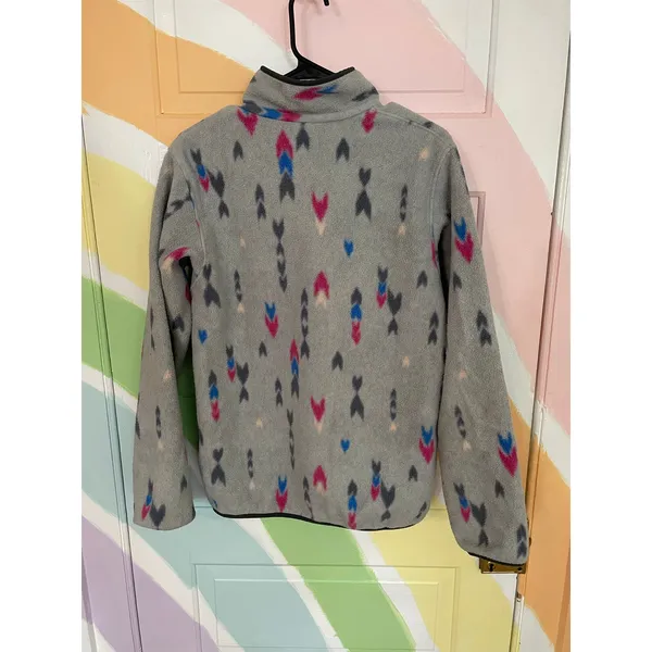 Patagonia Synchilla Snap-T Pullover Fleece Womens M Gray Print Lightweight - Image 4