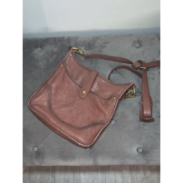 Frye Brown Leather Crossbody Bag - Image 2