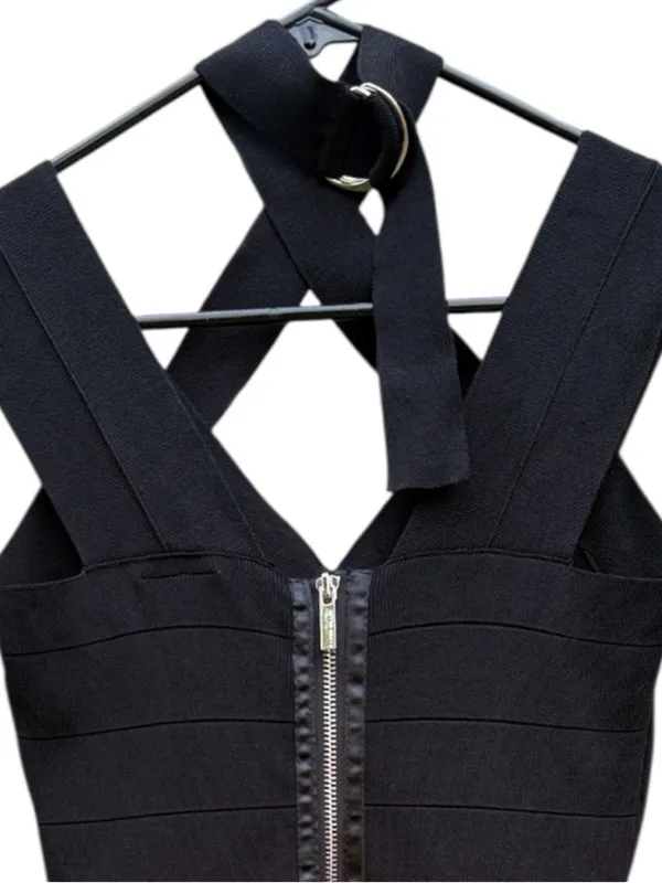 NWT Karen Millen BodyCon Bandage Dress Black Size 2 - Image 10
