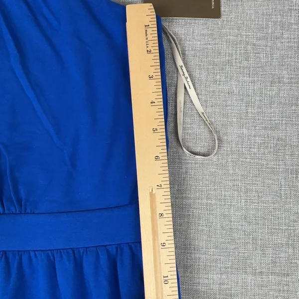 Tommy Bahama Dress Womens Small Blue One Shoulder Maxi Petites‎ Casual Fit - Image 6