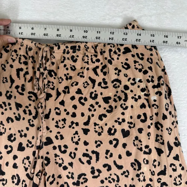 Victoria's Secret Heavenly by Womens Leopard Heart Print Pajama Top Tan Large‎ - Image 14