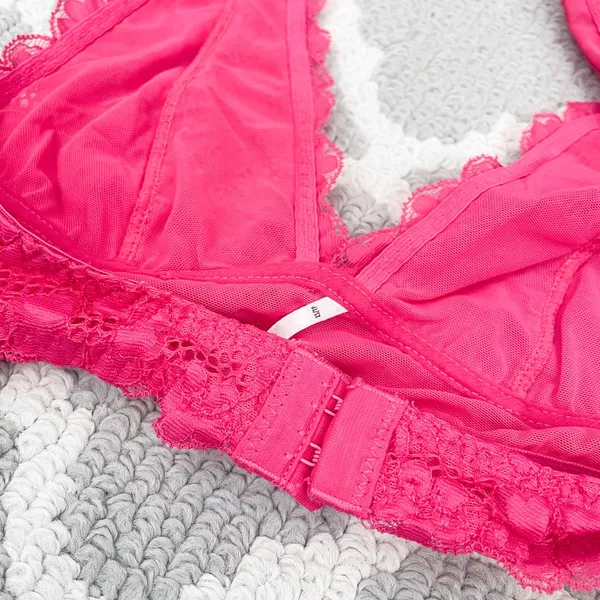 Free people intimately got pink lace bralette halter bra x-small - Image 6