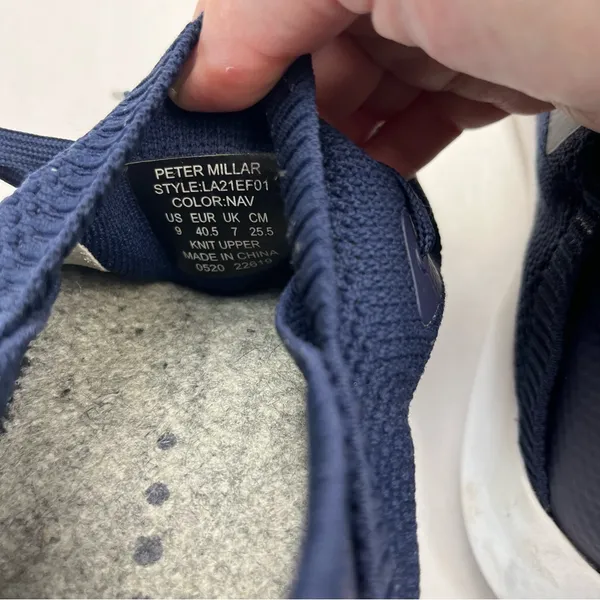 Peter Millar Hyperlight Glide Shoe Womens Size 9 Lightweight Sneaker Navy Blue‎ - Image 9